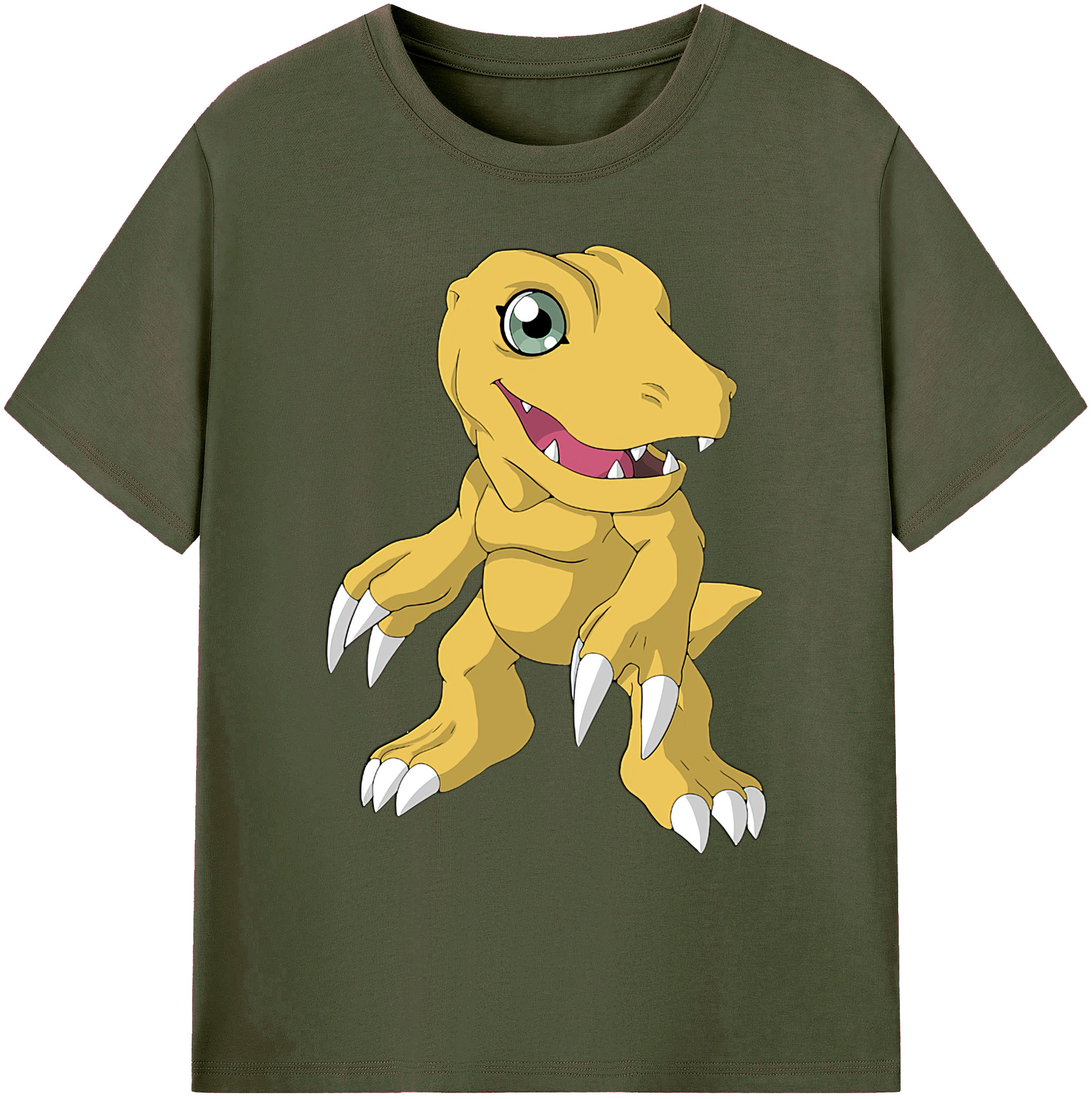 （画像用） Digimon デジタルモンスター/デジモン 綿100％ メンズ半袖Tシャツ｜肌触りやわらか＆通気性